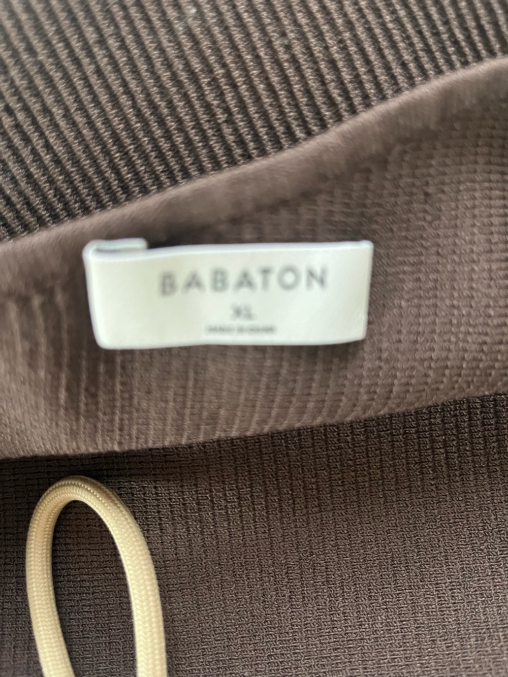 Babaton Brown Ribbed One-Shoulder top - Picture 3 of 3